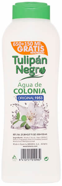 Perfumy unisex Tulipan Negro Eau De Cologne Original 1953 800 ml (8410751010982)