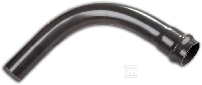 Łuk ciśnieniowy jednokielichowy PVC 90/90 PN10 popiel, z uszczelką