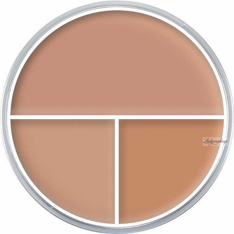 KRYOLAN - Ultra Foundation Trio - Kółko podkładów kryjących do twarzy - 40 g - 2 P