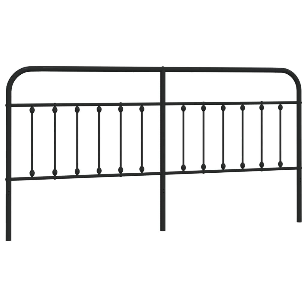 Metalowe wezgłowie, czarne, 193 cm Lumarko!