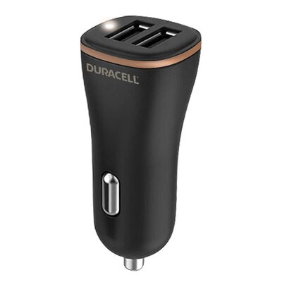 Duracell Ładowarka samochodowa 2xUSB 27W czarna