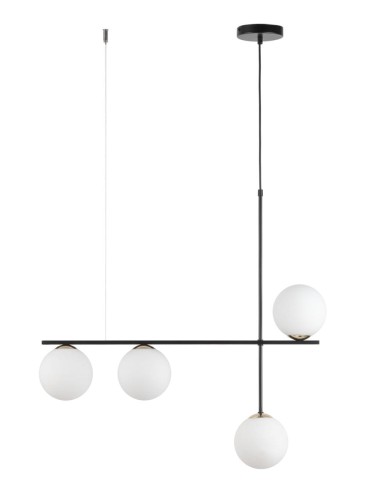 Silia lampa wisząca 4xG9 czarna/biała 33691
