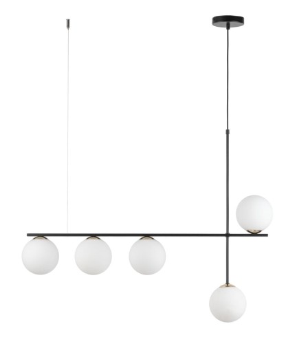Silia lampa wisząca 5xG9 czarna/biała 33694