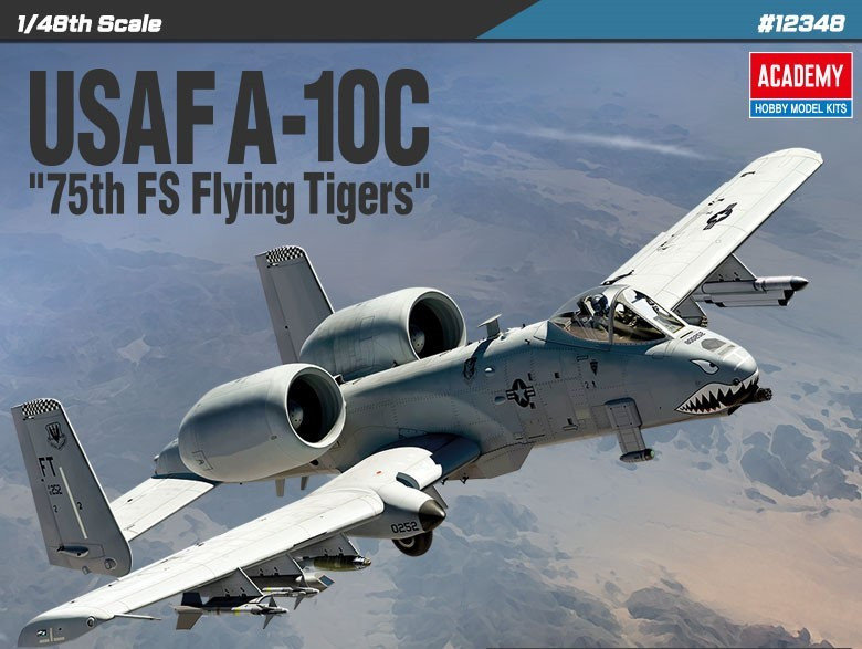 Academy, Model plastikowy Samolot USAF A-10C 75TH FS Flying 1/48