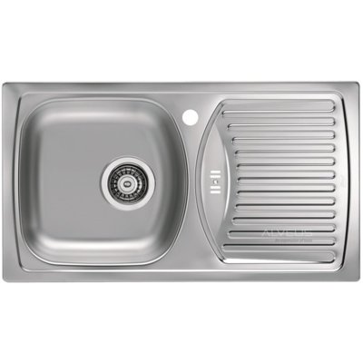 Alveus Zlewozmywak stalowy wpuszczany satyna BASIC 150 1037766K