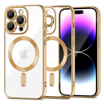 Tech-Protect MagShine Magsafe do iPhone 15 Pro gold
