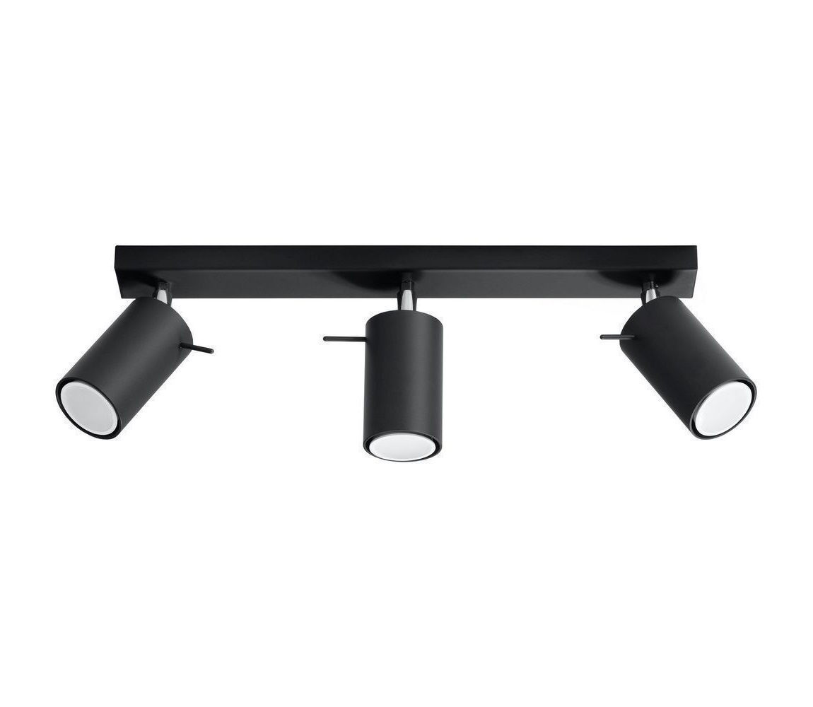 Brilagi - LED Oświetlenie punktowe ASMUS 3xGU10/7W/230V czarne