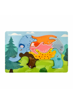 Puzzle drewniane animal Słoń
