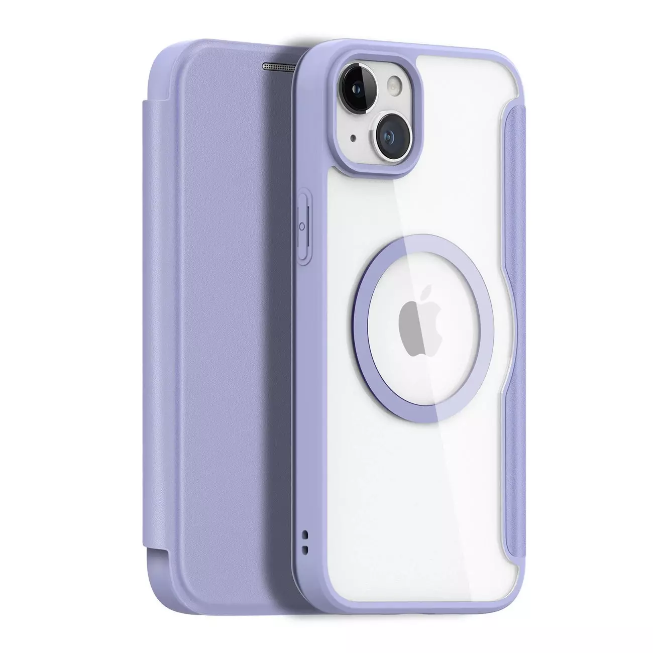 Etui Dux Ducis Skin X Pro do Apple iPhone 15 Plus magnetyczny pokrowiec MagSafe z klapką - fioletowy