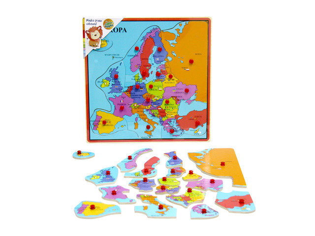 Brimarex Drewniana Mapa Europy