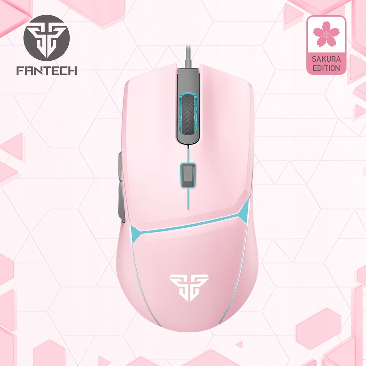 Fantech Mysz Dla Graczy Crypto Vx7 8000 Dpi Różowa