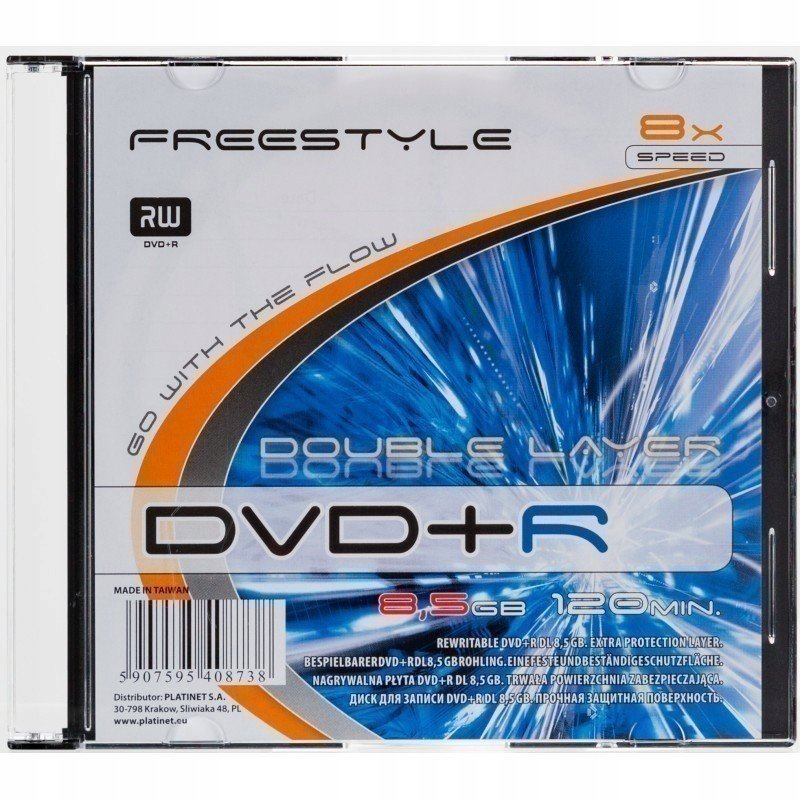 Freestyle DVD+R 8.5GB 8x DOUBLE LAYER Slim*1 [40873] OMDFDL8S1