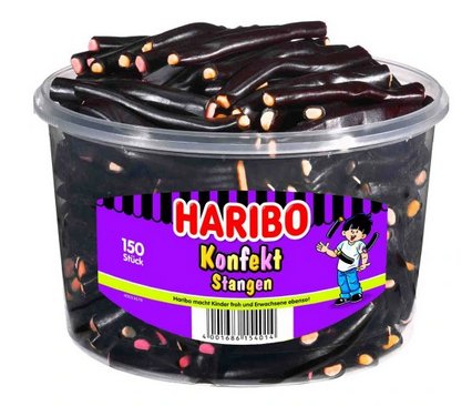 HARIBO żelki KONFEKT Lukrecjowe 150SZT