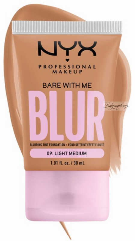 NYX Professional Makeup - BARE WITH ME - BLUR - Blurring Tint Foundation - Wygładzający podkład do twarzy - 30ml - 09 LIGHT MEDIUM