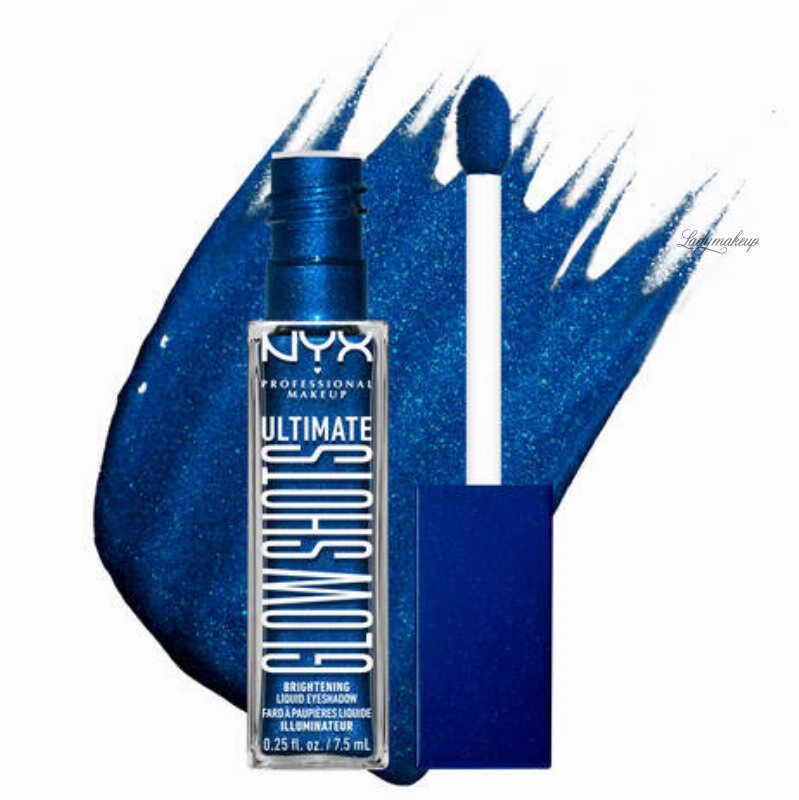 NYX Professional Makeup - ULTIMATE - GLOW SHOTS - Liquid Eyeshadow - Płynny cień do powiek - 7,5 ml - 21 BLUEBERRY BANK