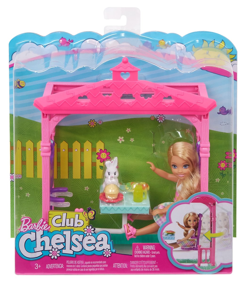 Mattel Barbie Chelsea Lalka altanka FDB32 FDB34