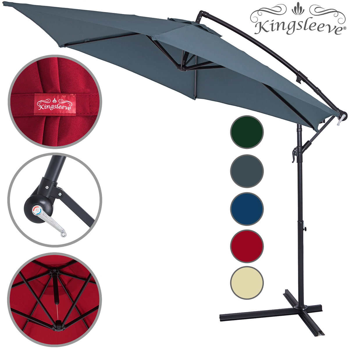 Parasol ogrodowy Aluminiowy 300cm