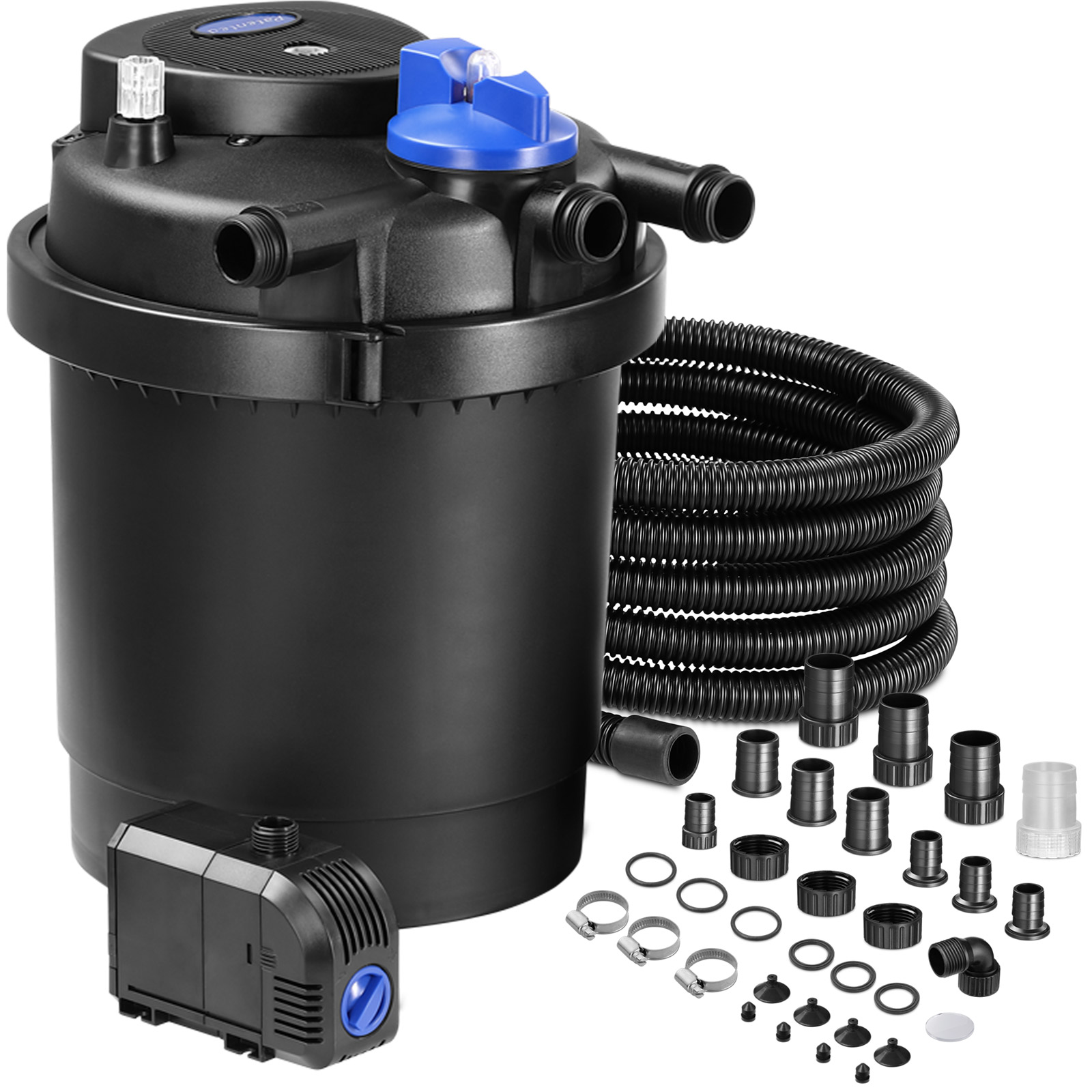 Kompletny zestaw filtra ciśnieniowego do oczka wodnego 2.000 l/h