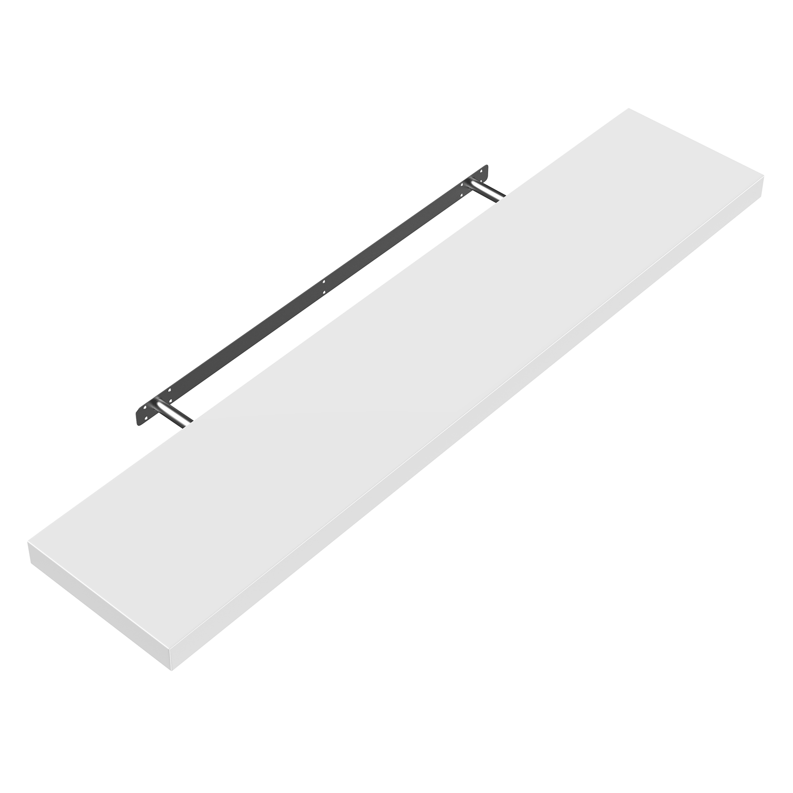 Półka ścienna Wisząca 90cm Biała + Wspornik