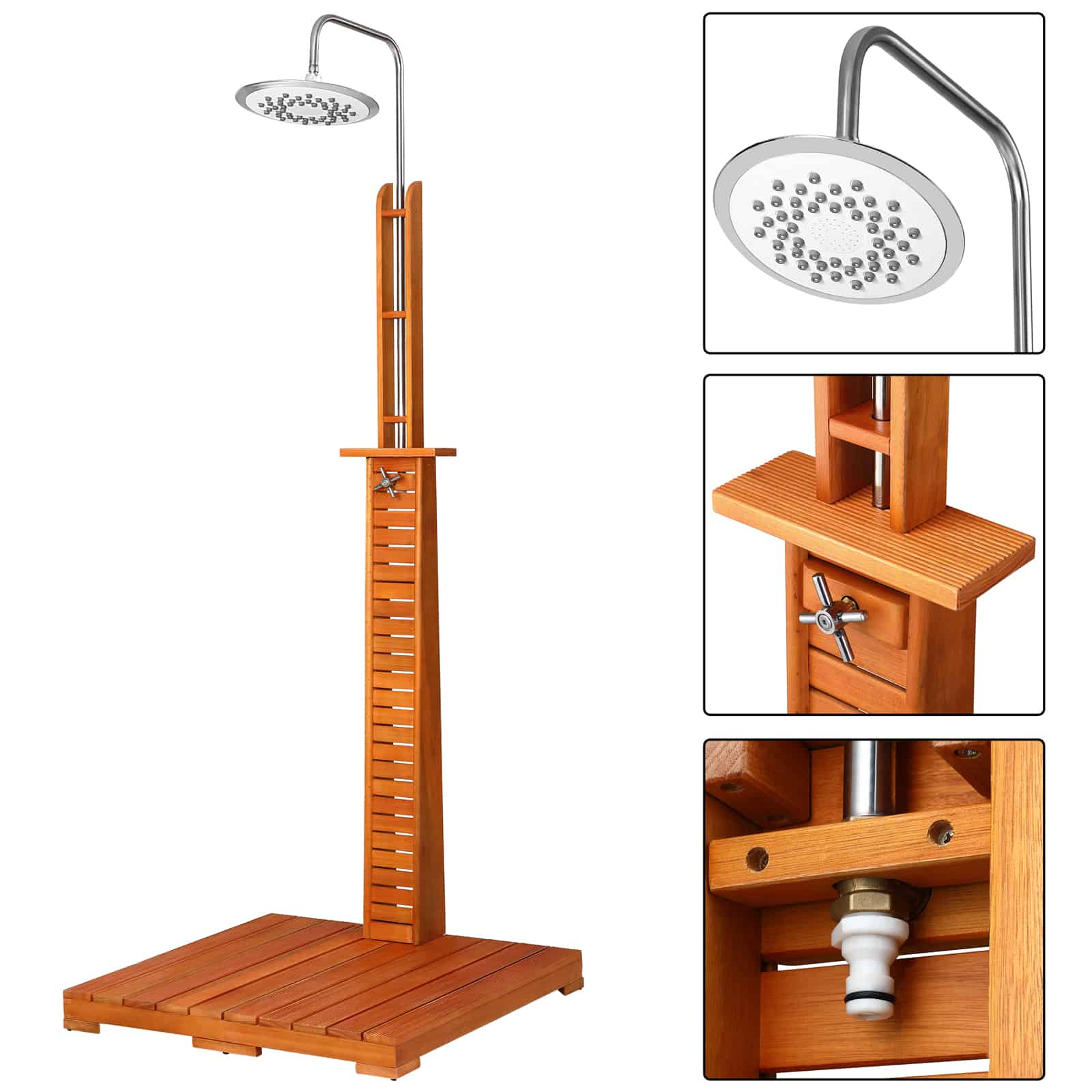 Prysznic ogrodowy Drewno eukaliptusowe