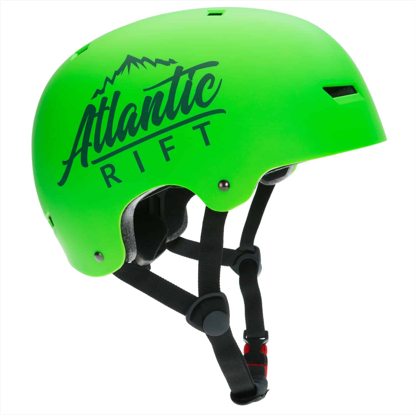 Zdjęcia - Kask rowerowy Kask dziecięcy/skate Atlantic Rift Neonowy Zielony S 