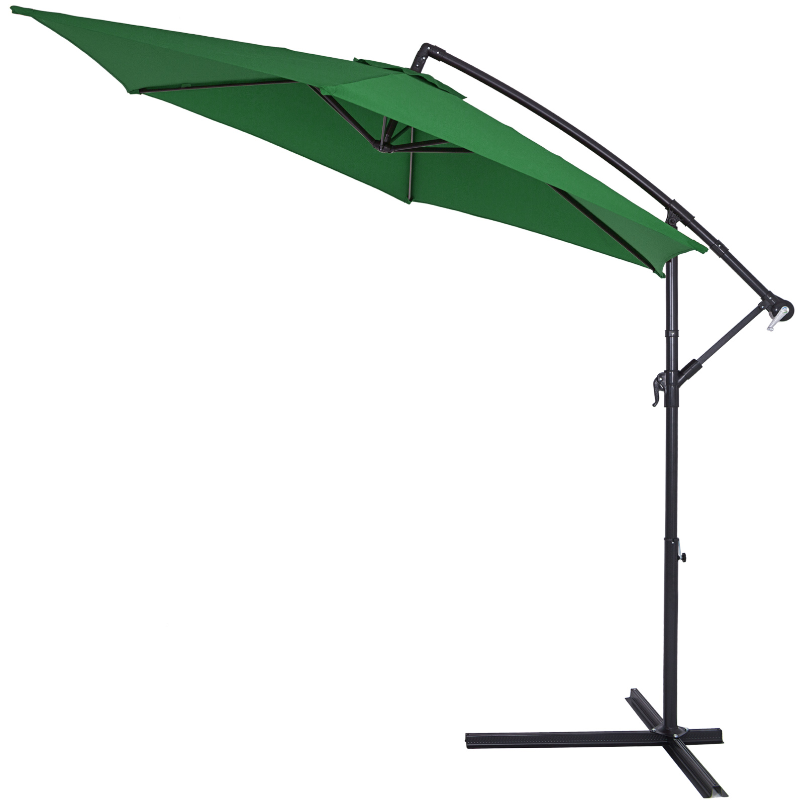 Фото - Пляжна парасоля Parasol Ogrodowy Zielony Alu Ø330cm Ochrona UV 50+