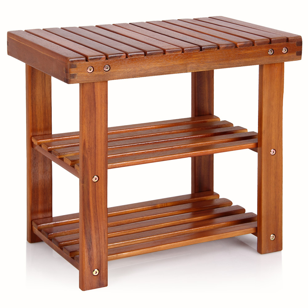 Szafka na Buty Regał Drewno Akacja 50x30x46 200kg