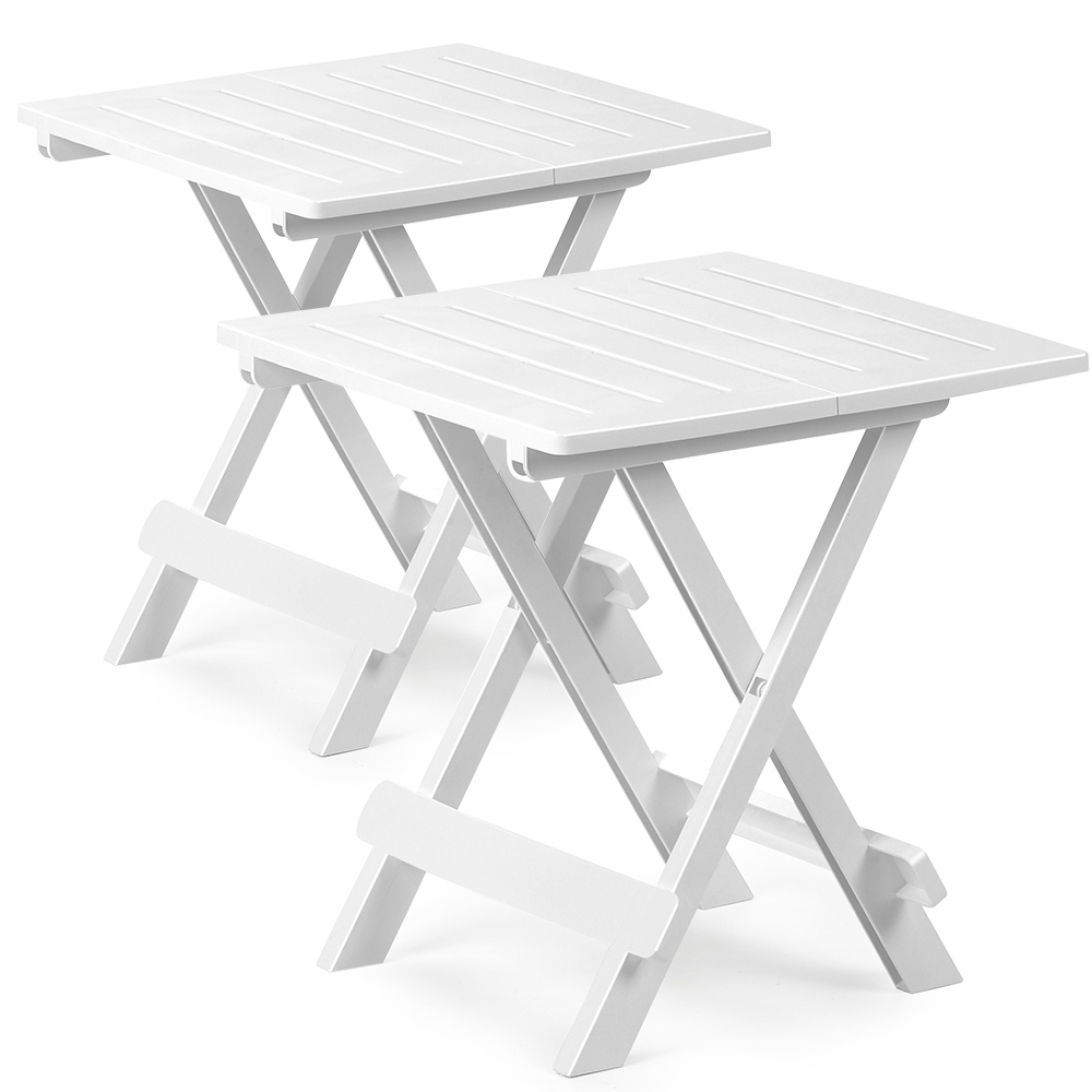 Stolik plastikowy Adige x2 Biały 45x43x50cm