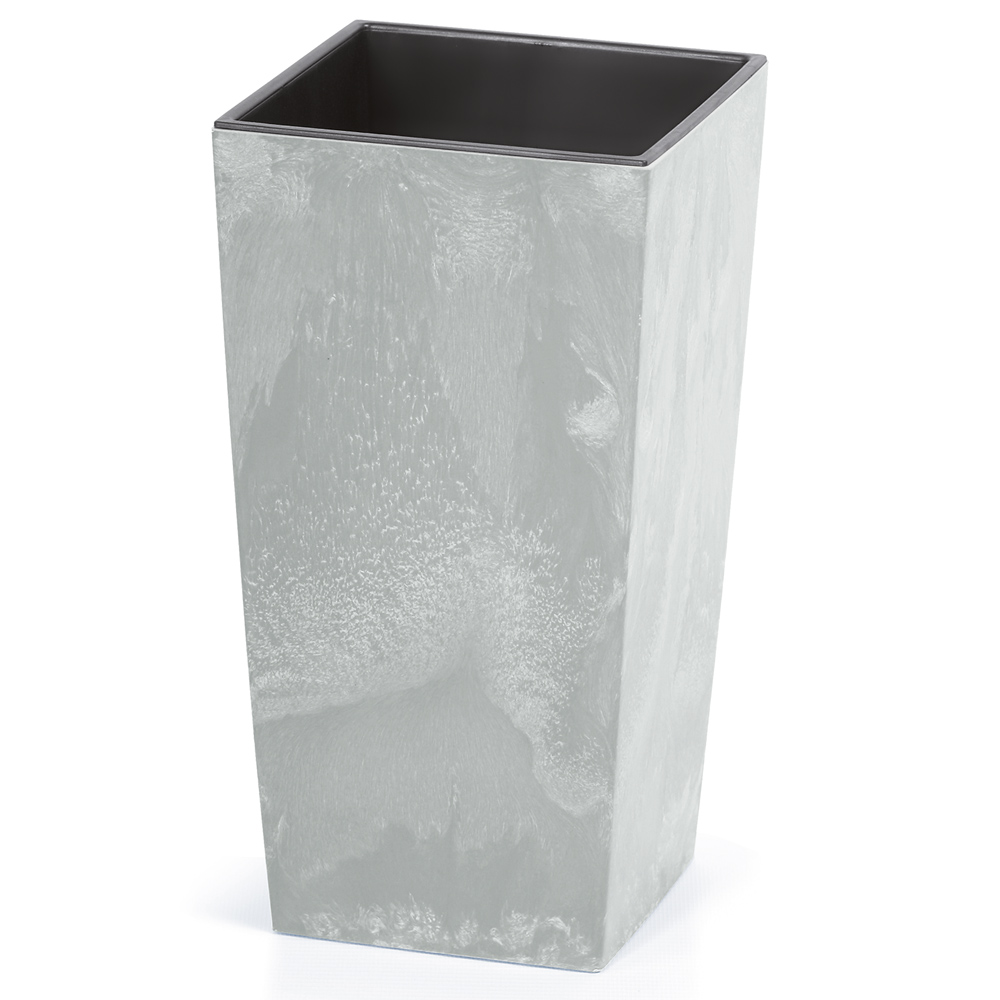 Doniczka Osłonka na Kwiaty 91L 75x40x40 cm Wzór Beton Szary