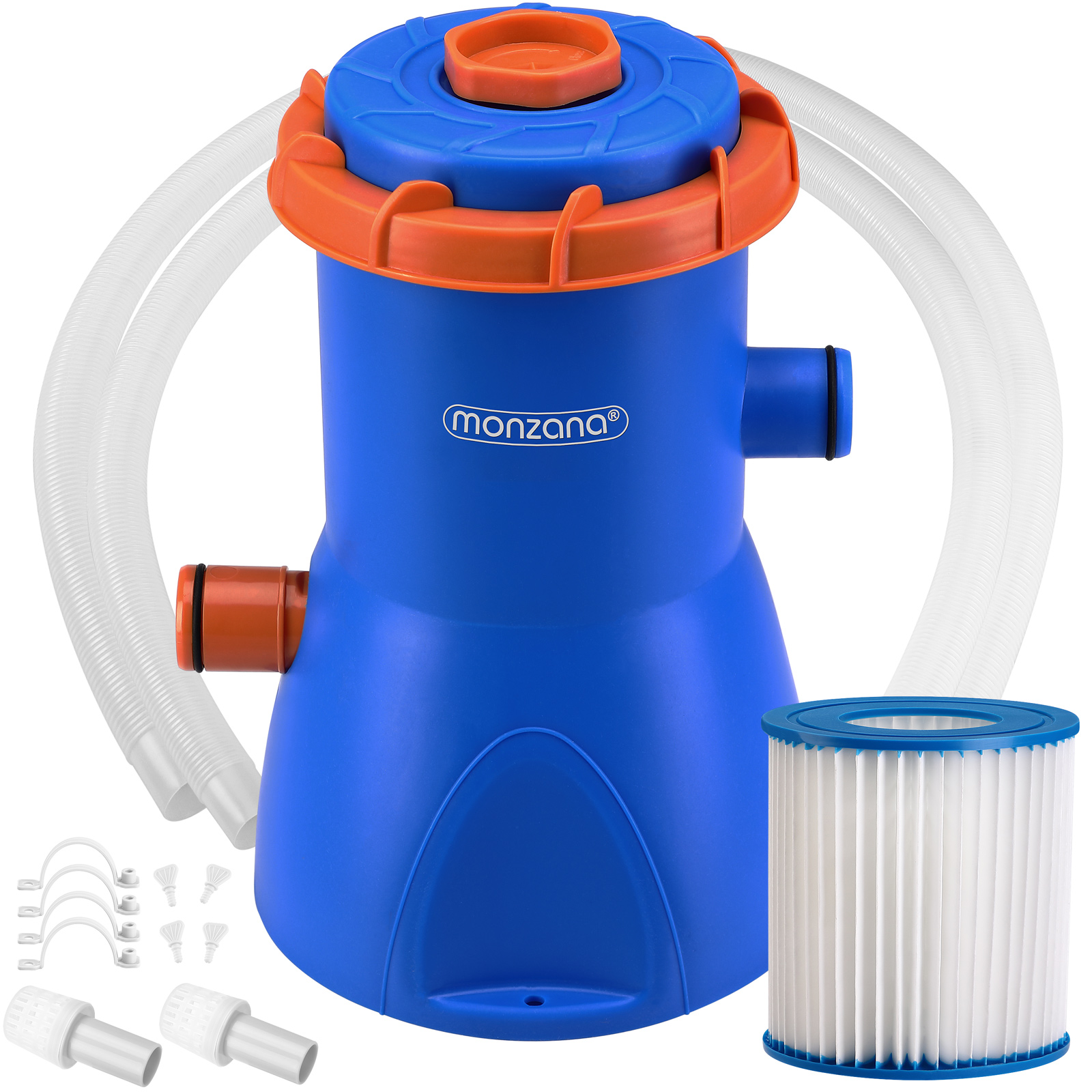 Basenowa pompa filtrująca MZP30 niebieska/pomarańczowa 2 280 l/h