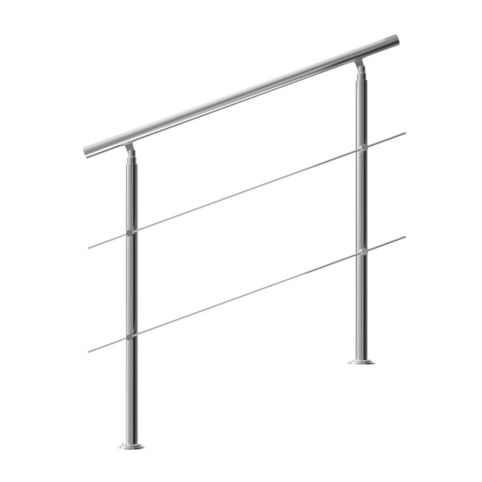 Balustrada na schody Stal nierdzewna 120cm 2 pręty