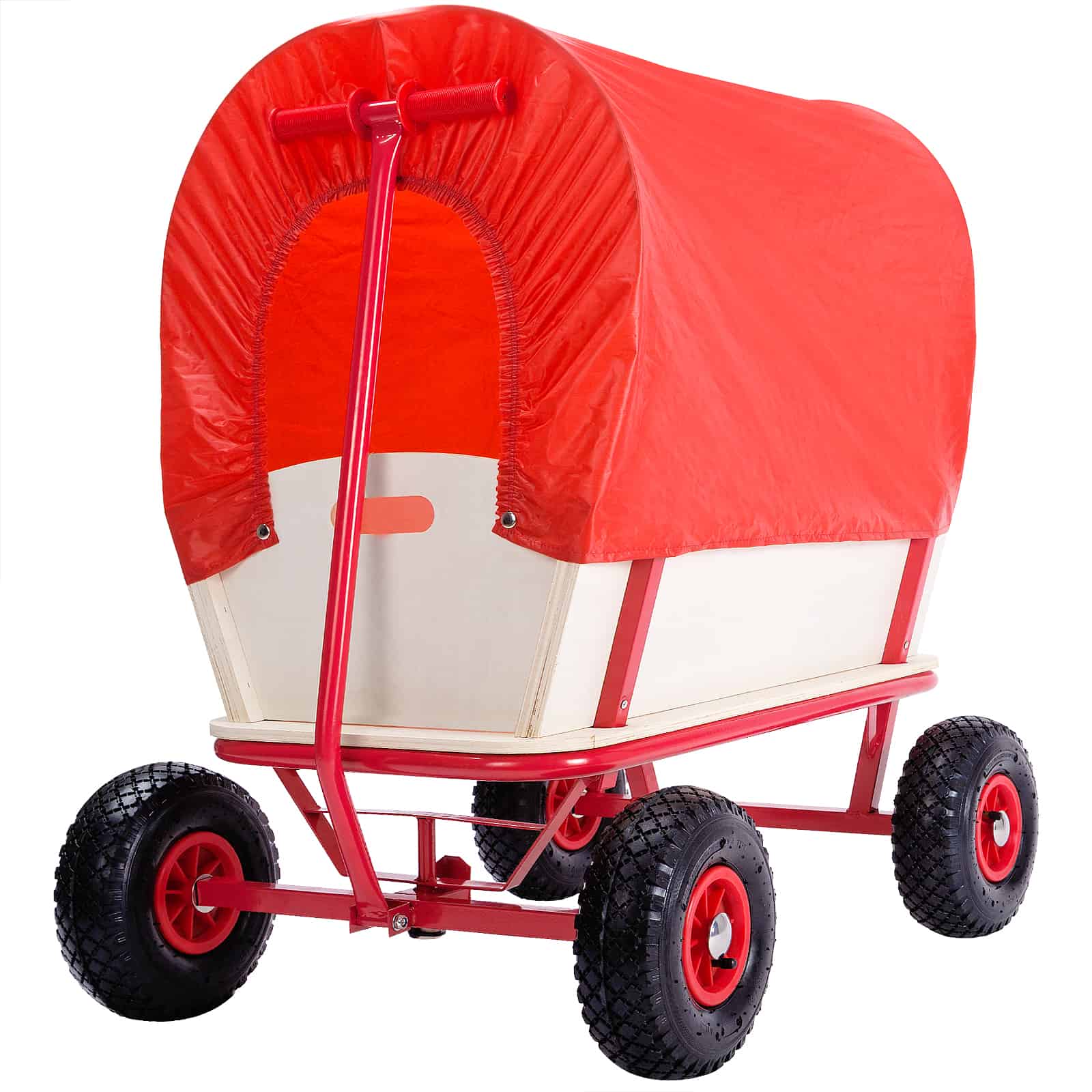 Wózek Drewniany Transportowy max 180kg Opony Pneumatyczne