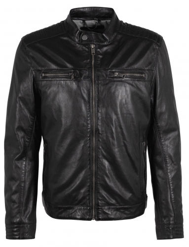 Kurtka męska ze skóry - Cetos