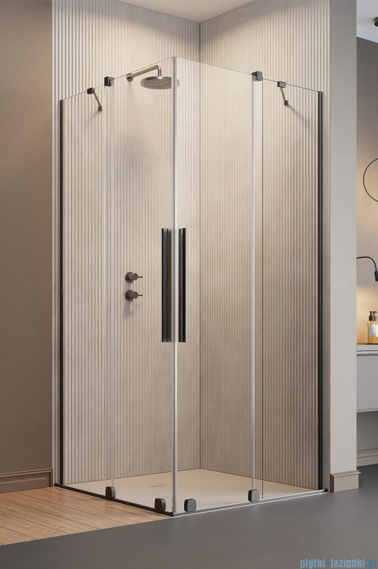 Radaway Furo Brushed GunMetal KDD kabina 120x100cm szczotkowany grafit 10105120-92-01L/10105100-92-01R