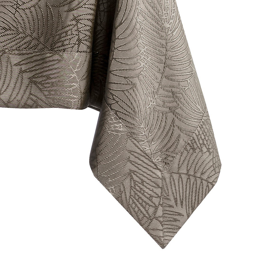 Obrus Gaia Cappuccino Tłoczony Roślinny 40x120 AmeliaHome - TCLOTH/AH/GAIA/BRD/CAPPUCCINO/40X120