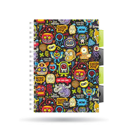 Patio, kołozeszyt a5 100k kratka pp coolpack scary stickers