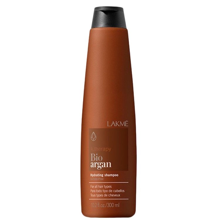 Bio lakme K. Therapy Argan Hydrating Shampoo 300 ML szampon wspierające przejawianie zapewnia więcej wilgoci
