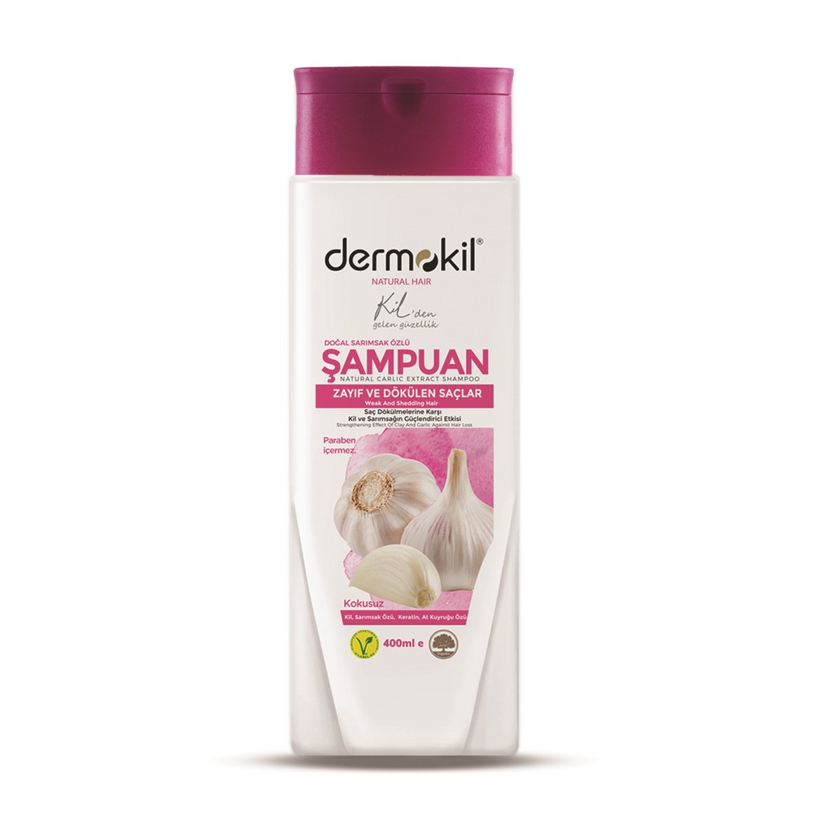 Natural Hair szampon do włosów osłabionych Garlic 400ml