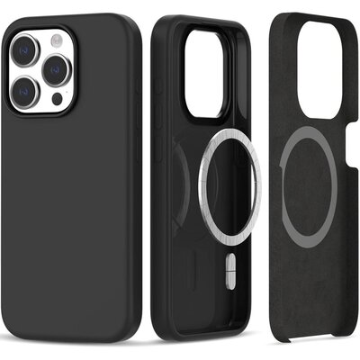 Etui silikonowe MagSafe do iPhone 15 Pro Matte Black
