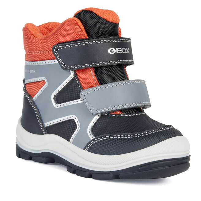 Śniegowce Geox B Flanfil Boy B Abx B263VD 0CEFU C0038 M Black/Orange
