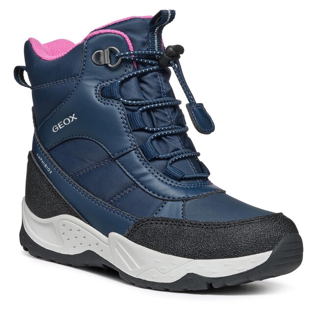 Śniegowce Geox J Sentiero Girl B Ab J36FVB 054FU C4268 M Navy/Fuchsia