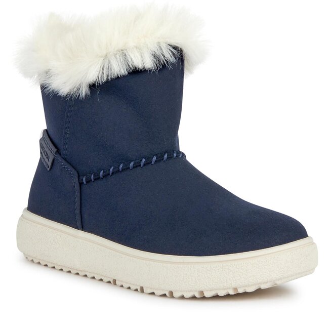 Kozaki Geox J Theleven Girl J36HUD 000AU C4021 D Dk Navy