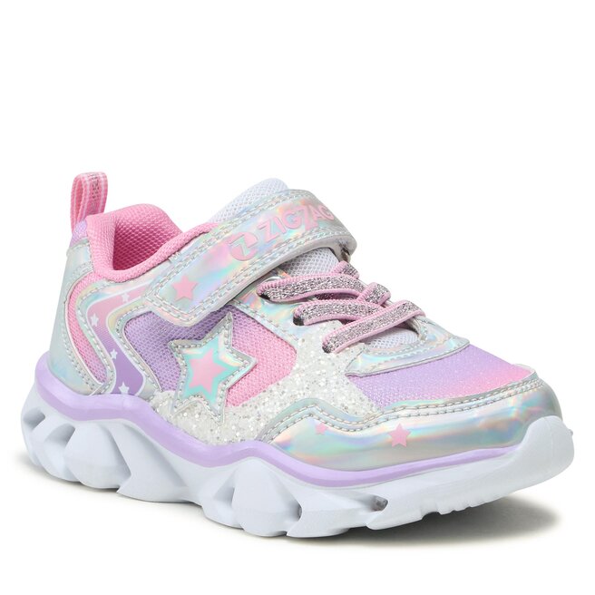 Sneakersy ZigZag Saserta Kids Shoe w/Lights Z234130 1015 Silver