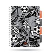 Patio Kołozeszyt A5 PP Coolpack grey ball kratka 100 kartek