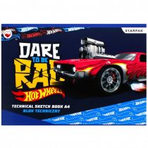 Starpak Blok techniczny A4 Hot Wheels biały 10 kartek 20 szt.