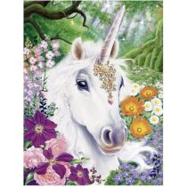 Diamentowa mozaika - Jednorożec w kwiatach Norimpex