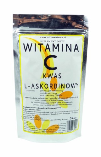 K2 Witamina C proszek 340g K2 - kwas L-Askorbinowy 5901085053033