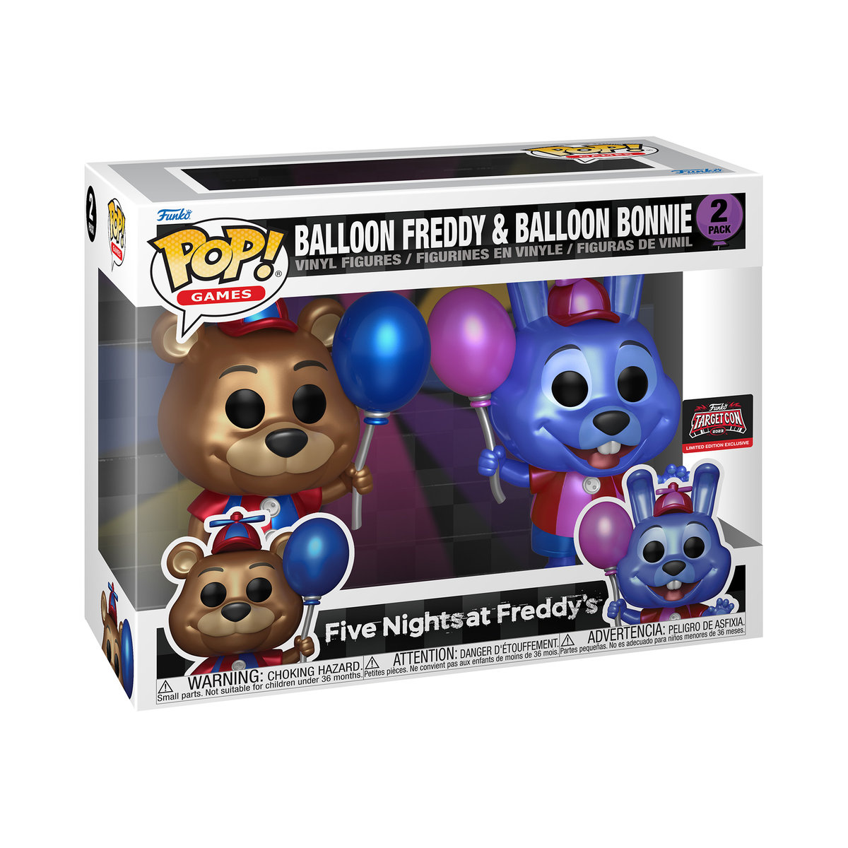 Funko POP!, figurka kolekcjonerska, Games: FNAF- Bln Bonnie/Freddy 2PK(MT)