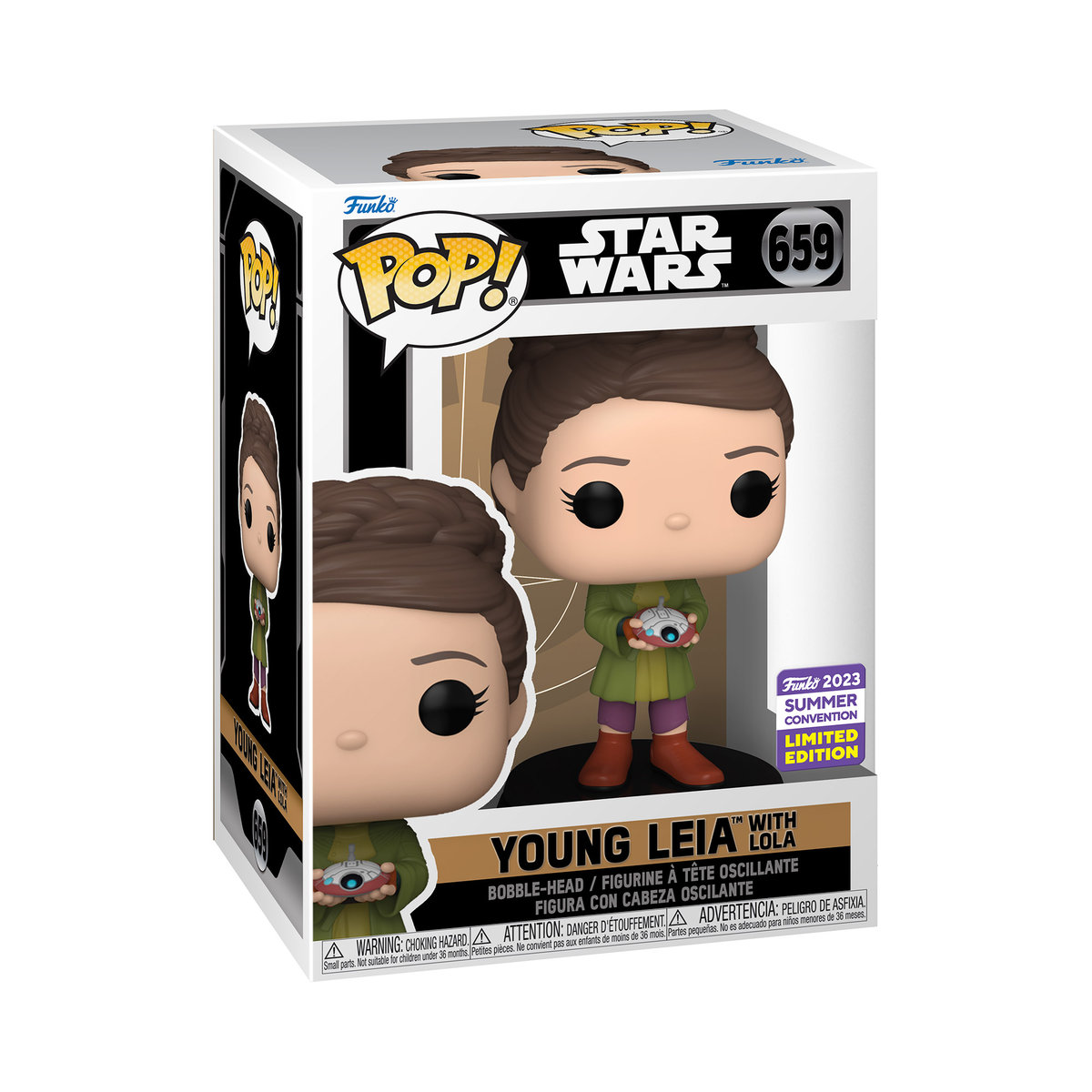 Funko POP! Star Wars, figurka kolekcjonerska, Young Leia, Exclusive, 659