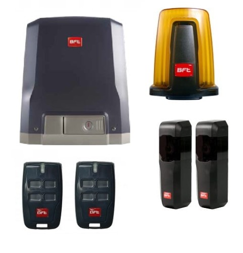 Zestaw BFT DEIMOS AC A800 MAG KIT 2x pilot, lampa napęd do bramy przesuwnej
